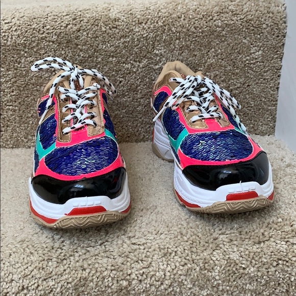 cape robbin glitter sneakers